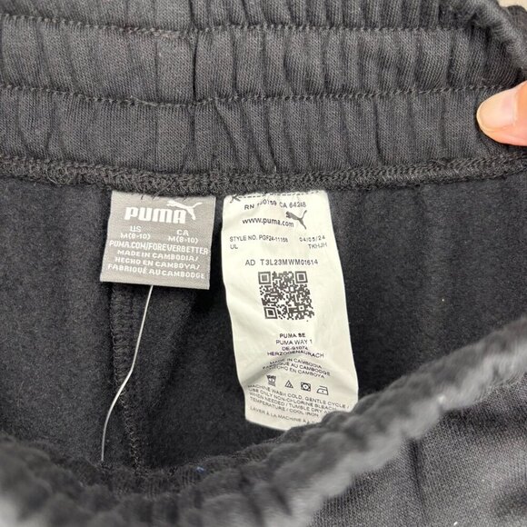 PUMA NEW Galactic Fleece Flare Pant Girls M (8/10) Black Stretch - Picture 7 of 7